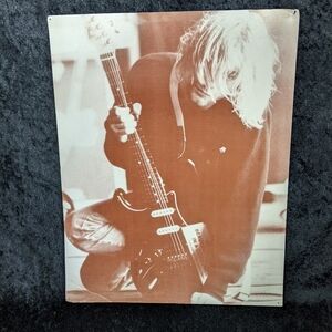 Kurt Cobain Nirvana Guitar Up Close  14 by 11 inch Sepia Poster Print